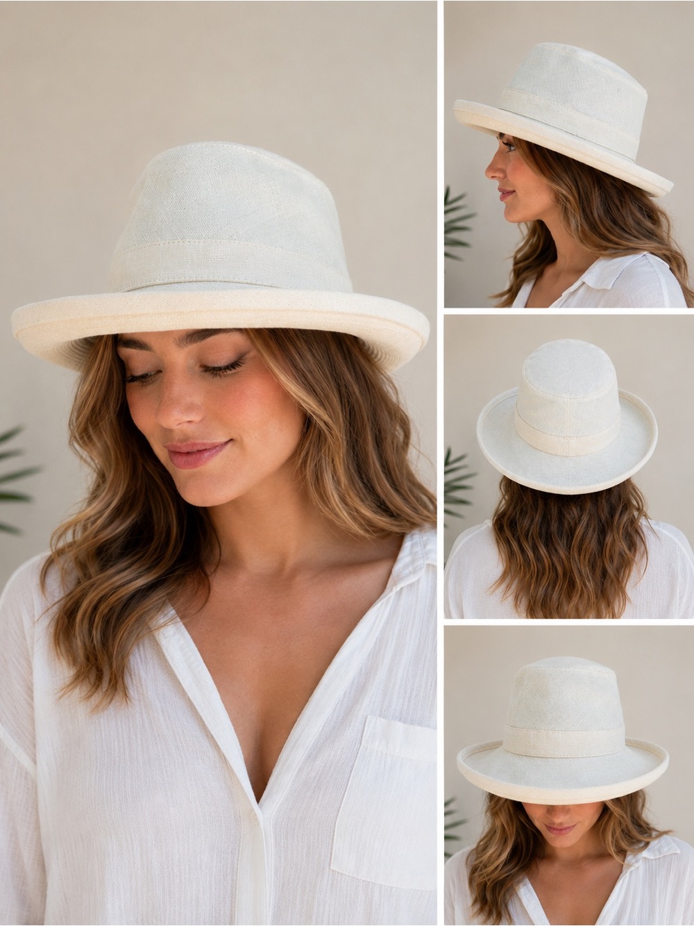 Tilley Endurables TH8 Hemp Hat Small Fedora Tan Wide Brim Outdoor Y2K